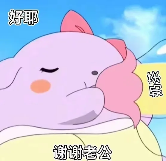 好耶谢谢老公