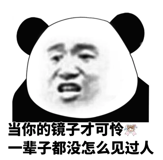 当你的镜子才可怜，一辈子都没怎么见过人