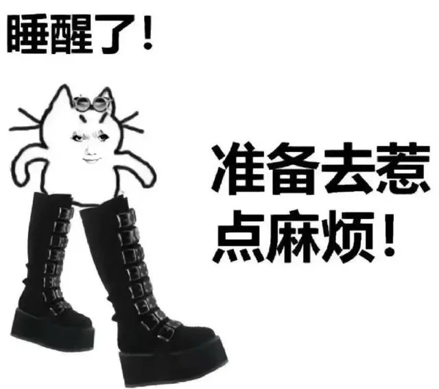 睡醒了！准备去惹点麻烦！（睡醒了！准备去惹点麻烦！）