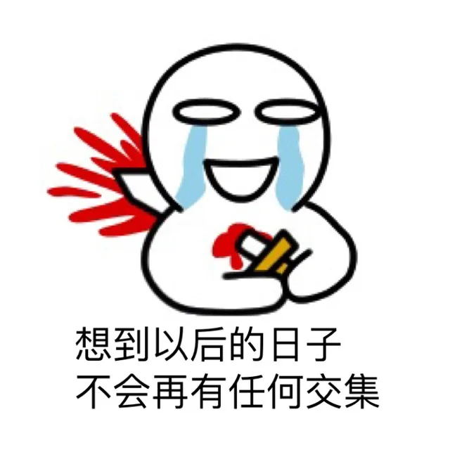 想到以后的日子不会再有任何交集