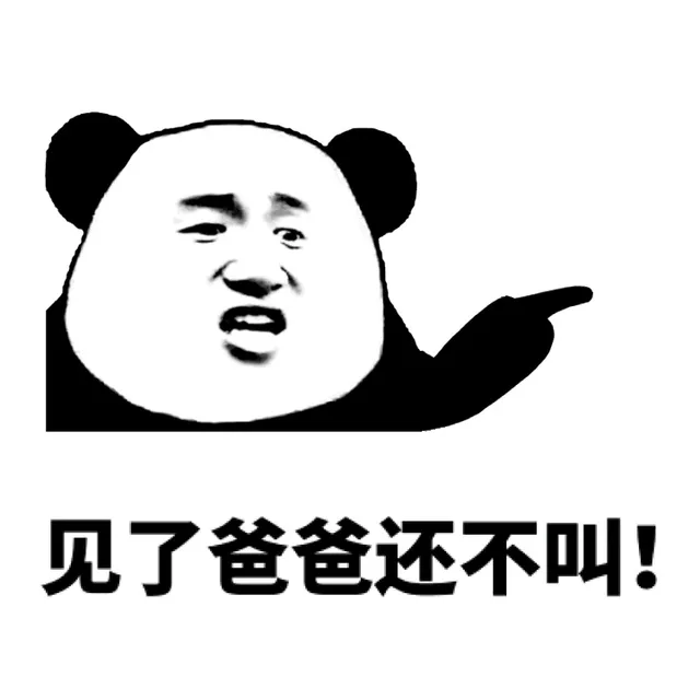 见了爸爸还不叫！