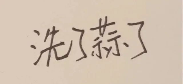 洗了蒜了
