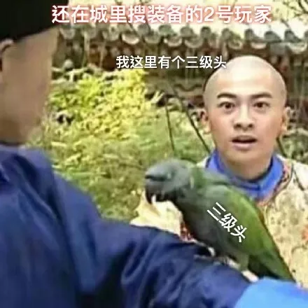 还在城里搜准备的2号玩家 我这有个三级头