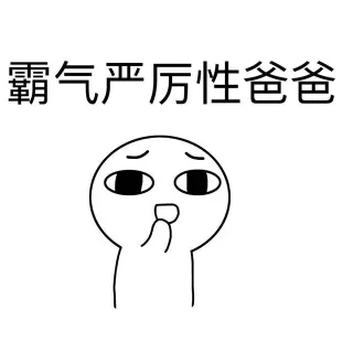 霸气严厉性的爸爸