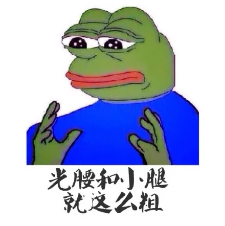 光腰和小腿就这么粗（Sad Frog）_sadfrog