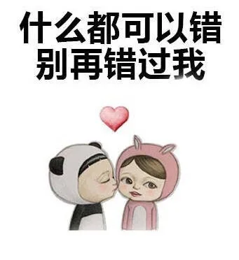 什么都可以错，别再错过我