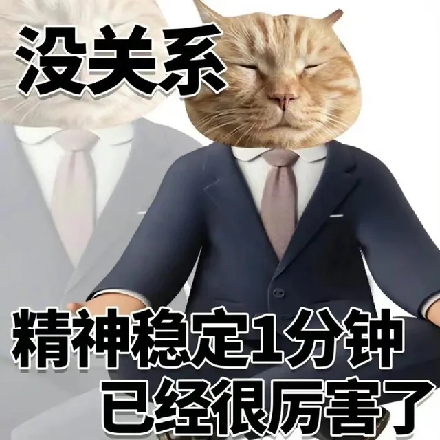 没关系精神稳定1分钟已经很厉害了（没关系精神稳定1分钟已经很厉害了）