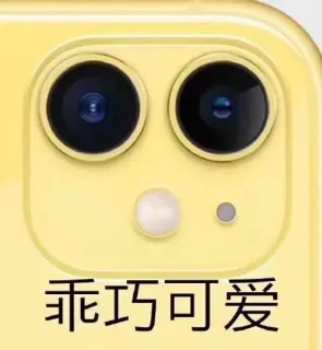 iPhone11五彩浴霸摄像头表情包_iphone