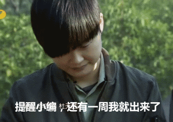 提醒小编，还有一周我就出来了