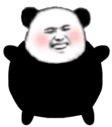 熊猫头煽动翅膀 GIF