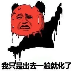 我只是出去一趟就化了