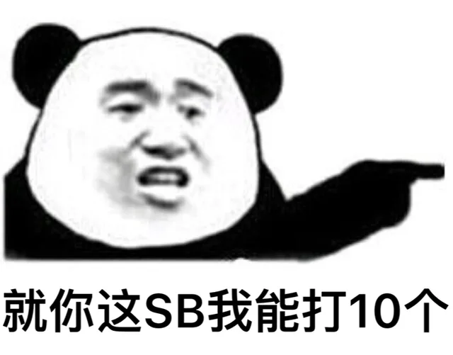 就你这 sb，我能打10个（就你这 sb，我能打10个）
