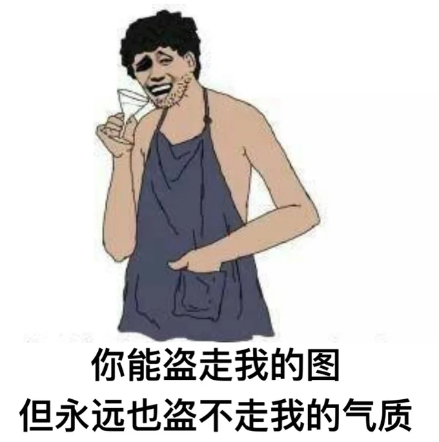 你能盗走我的图，但永远也盗不走我的气质