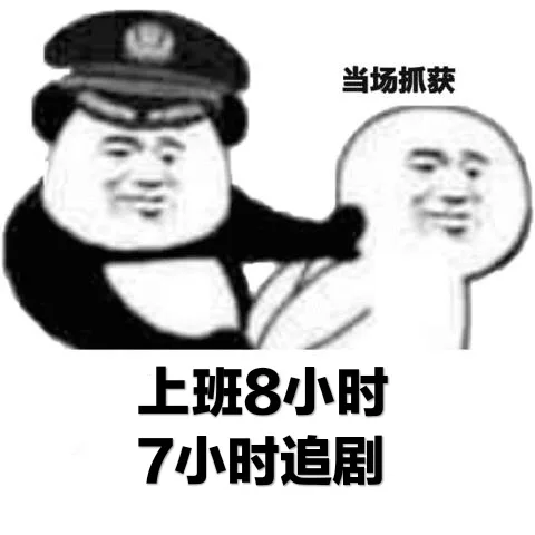 当场抓获上班8小时7小时追剧