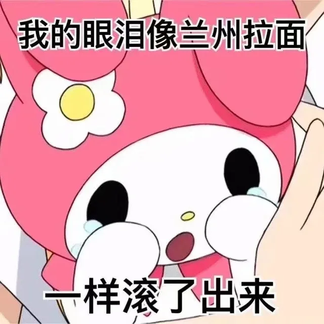 我的眼泪像兰州拉面一样滚了出来