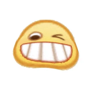 龇牙眯眼（emoji表情包）