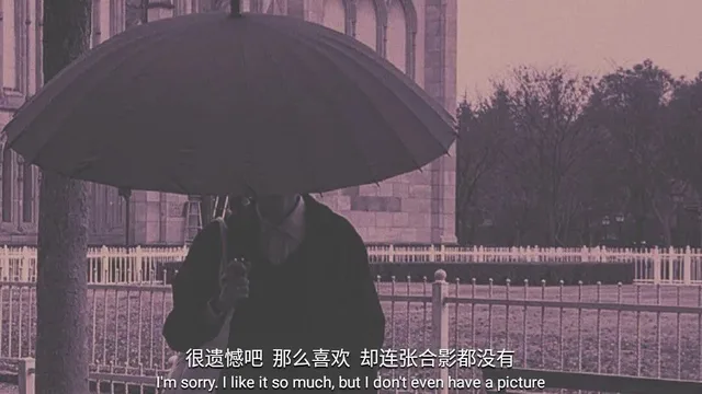 很遗憾吧那么喜欢却连张合影都没有I'm sorry .I like it so much ,but I don't even have a picture（很遗憾吧那么喜欢却连张合影都没有I'm sorry .I like it so much ,but I don't even have a picture）