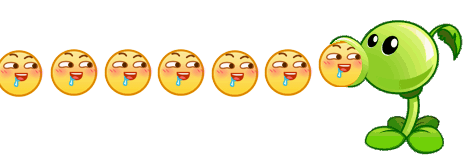 豌豆射手加速发射馋了emoji