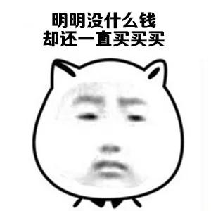 明明没什么钱 却还一直买买买（明明没什么钱 却还一直买买买）