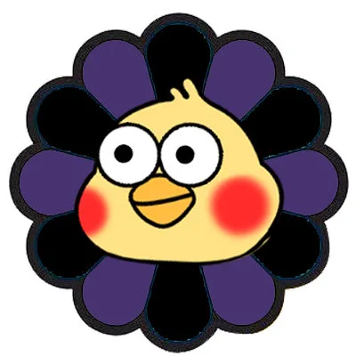 鹦鹉兄弟七彩太阳花头像（紫色）（鹦鹉兄弟七彩太阳花头像（紫色））