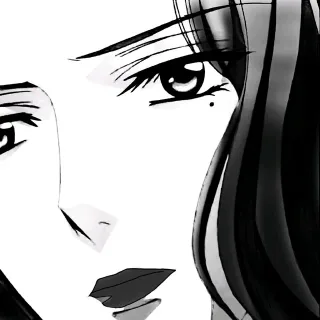 黑白色系简约女头