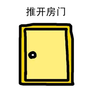 推开房门