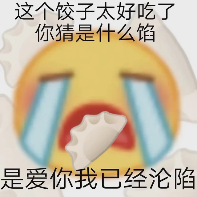 这个饺子太好吃了你猜是什么馅是爱你我已经沦陷