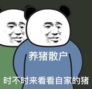 熊猫头养猪散户时不时来看看自己的猪（熊猫头养猪散户时不时来看看自己的猪）