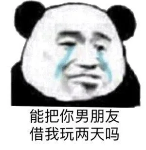 能把你男朋友借我玩两天吗(绿茶熊猫头表情包 )