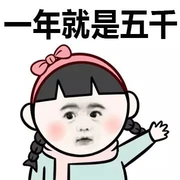 一年就是五千