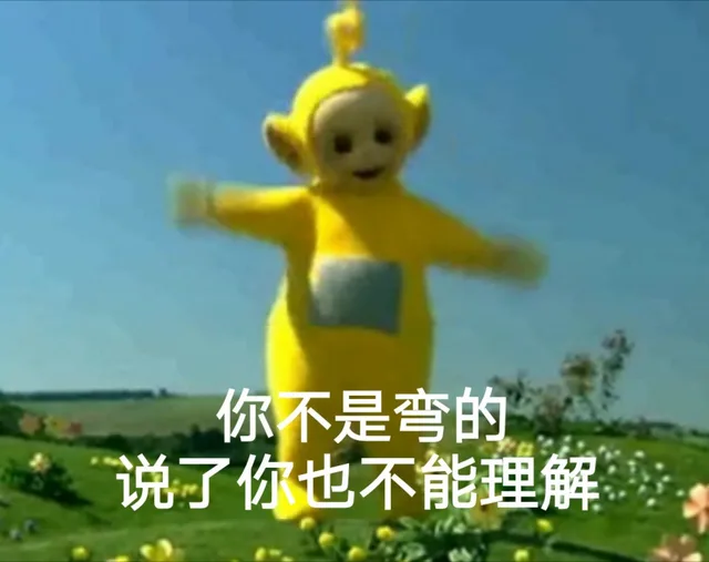 你不是弯的，说了你也不能理解
