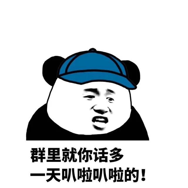 群里就你话多，一天巴拉巴拉的！