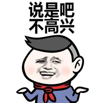 说是吧 不高兴