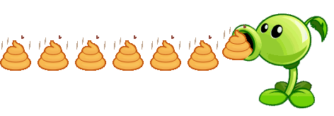 豌豆射手加速发射便便emoji