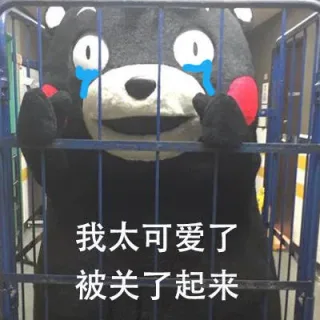 我熊本熊被关了起来表情包