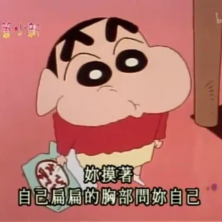 你摸着自己扁扁的胸部问自己