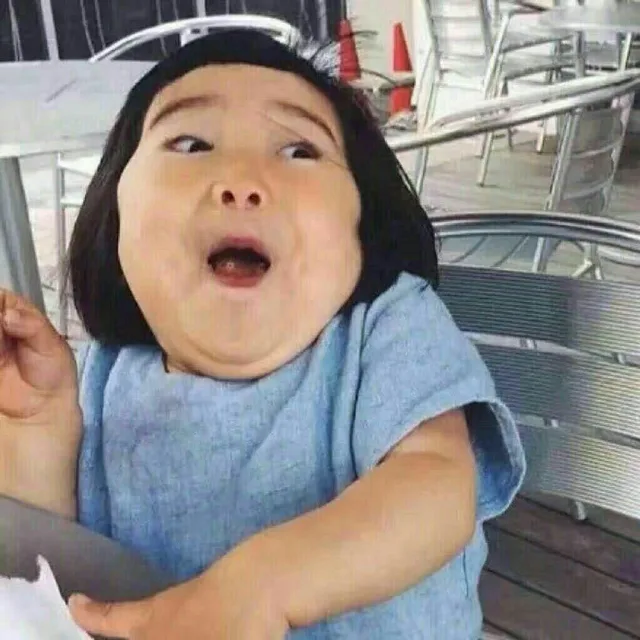萌娃吃惊表情