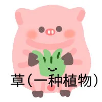 草 一种植物猪猪表情包（草 一种植物猪猪表情包）