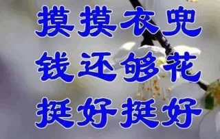 摸摸衣兜钱还够花挺好挺好