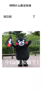「明明什么都没有做，就已经...」锁屏壁纸 _壁纸_熊本熊表情包