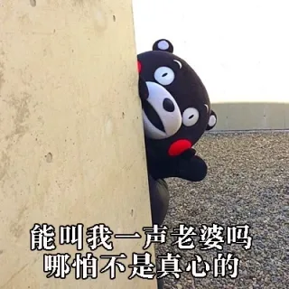 能叫我一声老婆吗？哪怕不是真心的