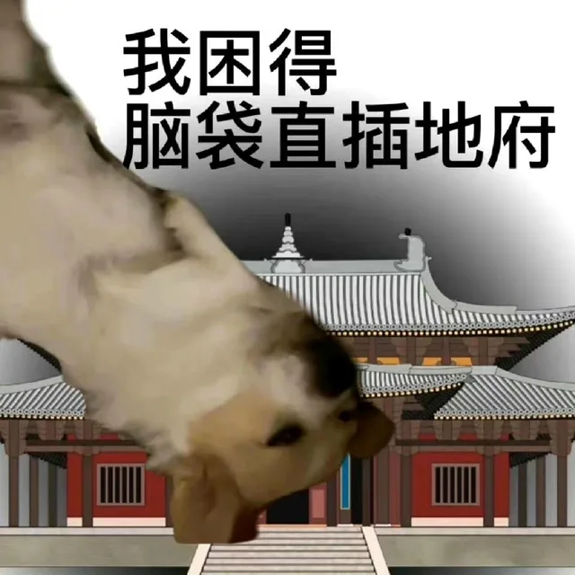 我困得脑袋直插地府（我困得脑袋直插地府）