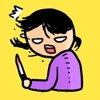 把自己头发给割掉