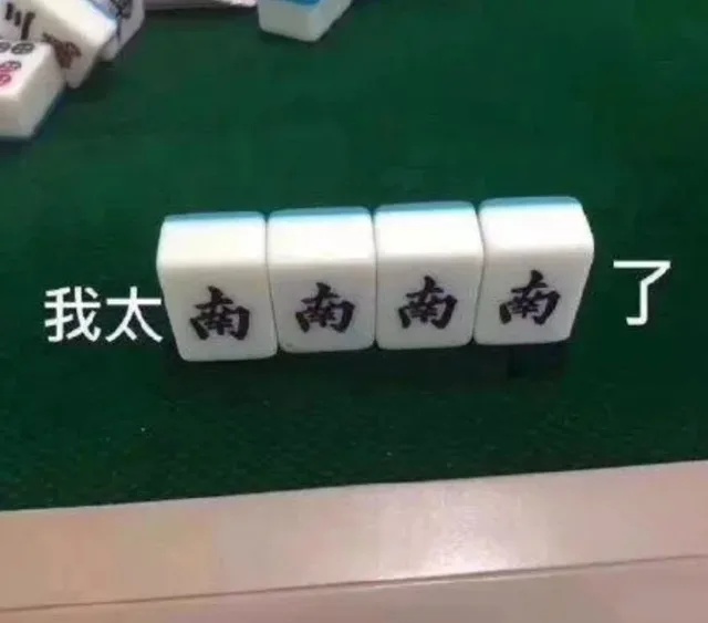 我太南南了（麻将表情包）