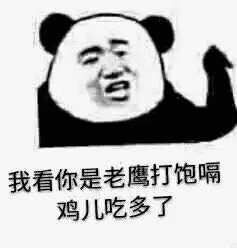 我看你是老鹰打饱嗝，鸡儿吃多了（我看你是老鹰打饱嗝，鸡儿吃多了）