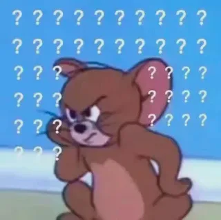 杰瑞鼠疑问表情包
