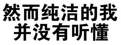 然而纯洁 的我并没有听懂（然而纯洁 的我并没有听懂）