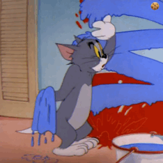 汤姆猫 惊呆了 GIF