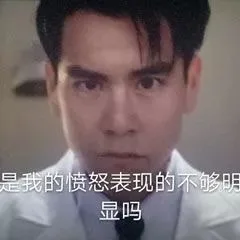 是我的愤怒表现的不够明显吗